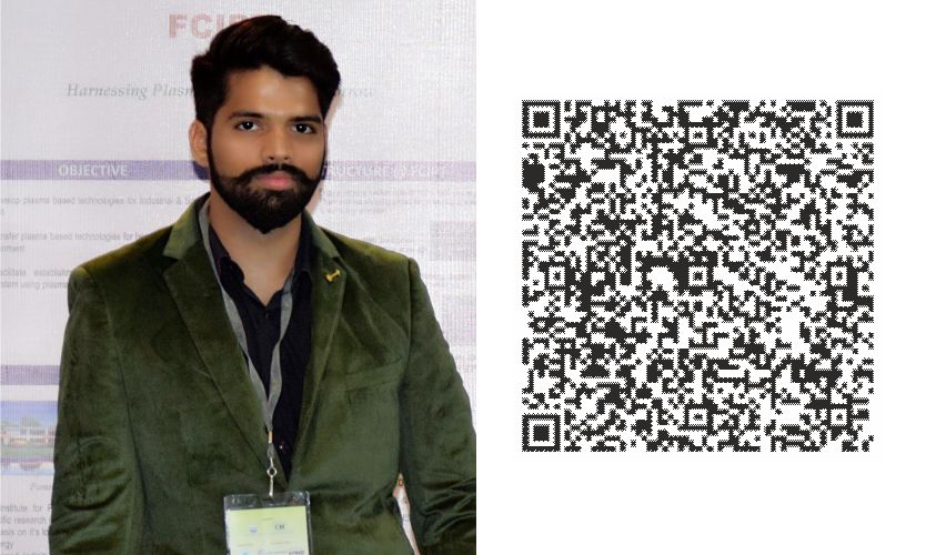 Mahavir Suthar with QR Code